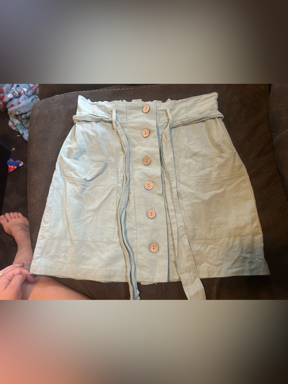 Hesperus cotton high rise mini skirt